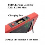 USB Charging Cable for LAUNCH X431 EURO MINI Scan Tool
